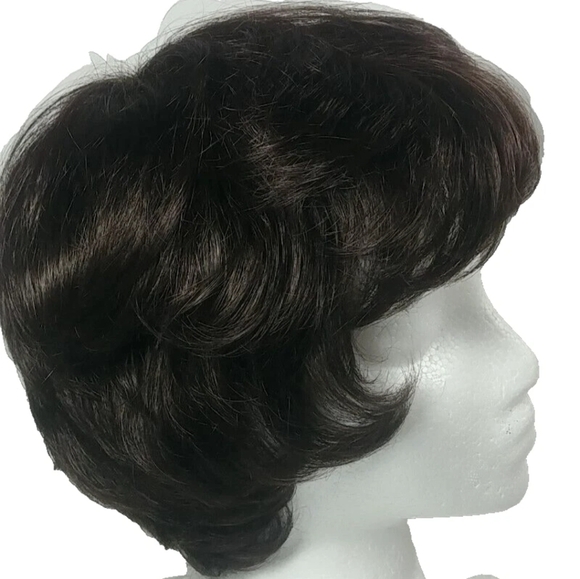 Rene of Paris Jamie, Y2K style wig, 2348 Dark brown, Short Sleek - Picture 2 of 9